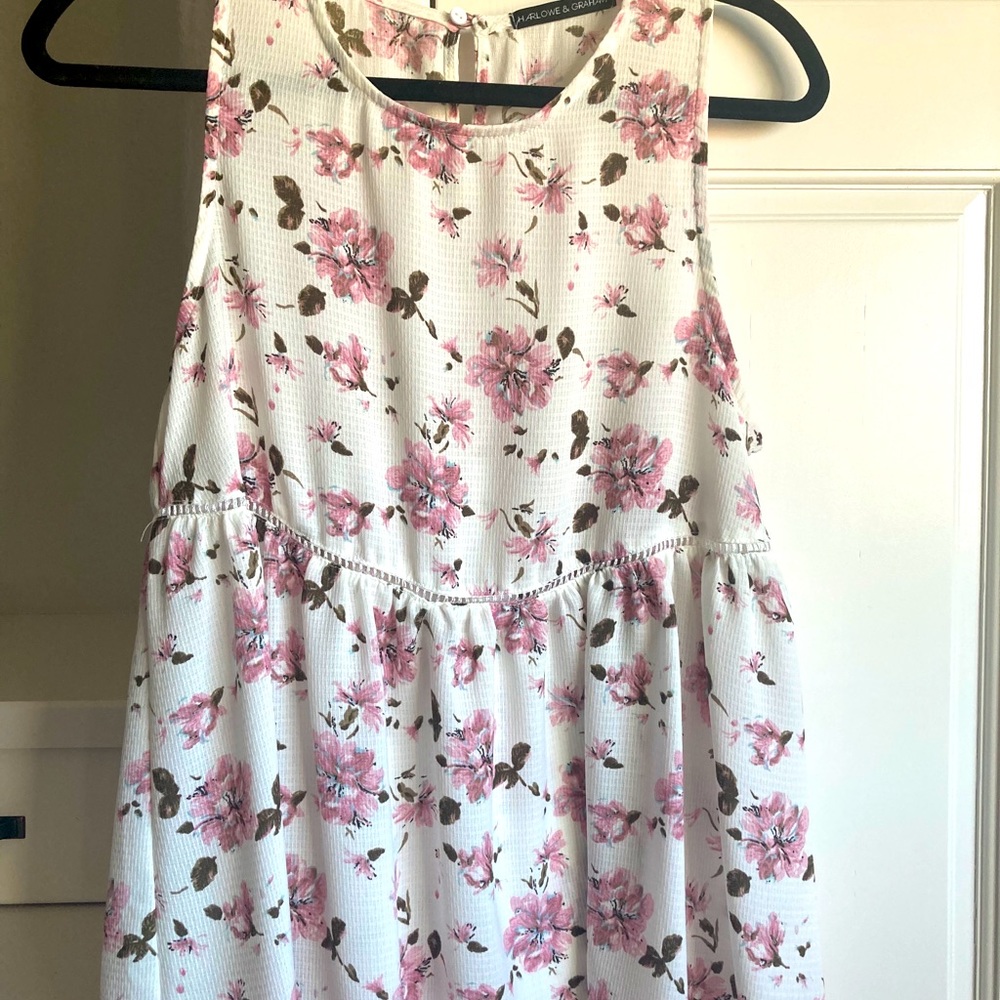 Cream floral top